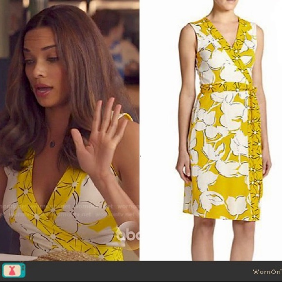 DVF Diane Von Furstenburg New Yahzi Silk Jersey Wrap Dress Size 6 - Picture 3 of 12